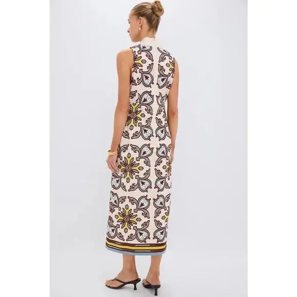 TUCKERNUCK Citron and Slate Blue Embroidered Leighton Dress Size XL NWT - Picture 2 of 6